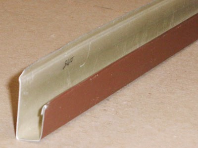 B-105 roll formed prepainted aluminum J trim