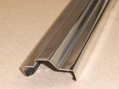 R-104 20 gauge roll formed cement plank edging tongue profile