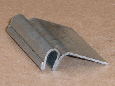 S-133 24 gauge roll formed galvanized blade stop